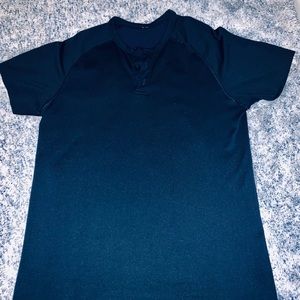 Navy blue Lululemon Henley shirt